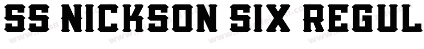 SS Nickson Six Regul字体转换